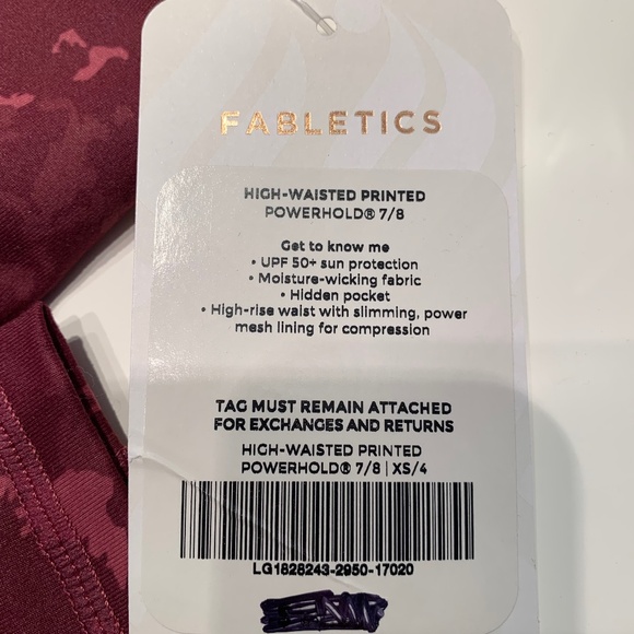 Fabletics Define PowerHold High-Waisted 7/8 Legging NWT - Picture 5 of 5